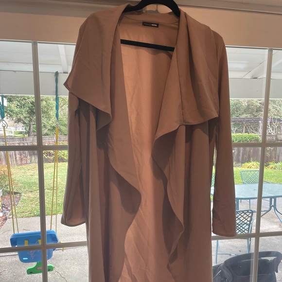 Beige Drapey Jacket with Waist Tie - NWOT - Picture 6 of 6